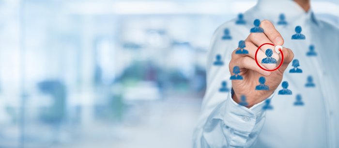 Headerbild:  Grafik Person mit rotem Kreis markiert 