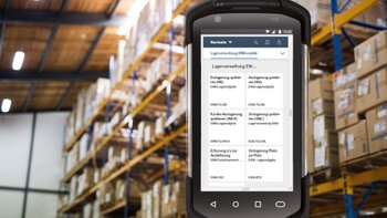 Android-Dashboard mit Fiori App-Kacheln