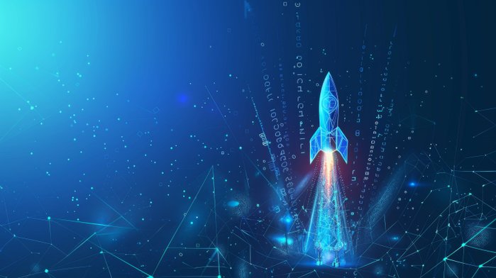 Grafik einer Rakete als Symbole für erfolgreiche Projektberatung
