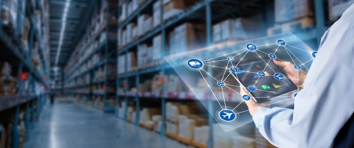 Hochregallager mit SAP TM Dashboard