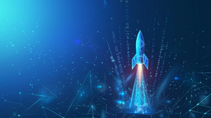 S/4HANA Transition - Rakete als Symbol für den Neustart