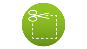 Flexibler Einsatz Icon Schere als Symbol für Flexibilität