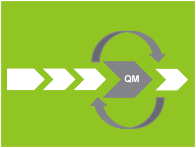 Grafik: Erweiterung und Optimierung bestehender QM-Prozesse