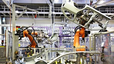 HEISAB Fertigungscockpit Produktionshalle