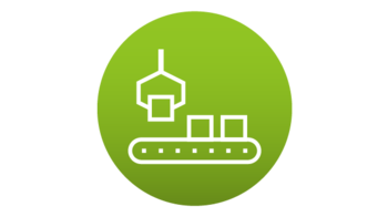 Icon Vernetzte Produktion mit Link zur Landingpage