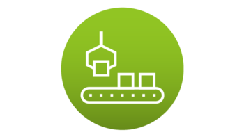 Icon Vernetzte Produktion mit Link zur Landingpage