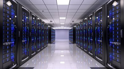 SAP Hosting Ansicht Rechenzentrum mit Link-Button zur Seite SAP Hosting