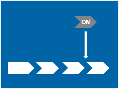 Grafik: Neueinführung eines QM-Systems in bestehende Prozesse